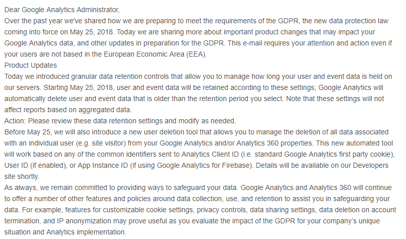 Important Notice Lates Google Analytics Update